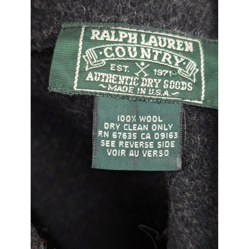 Vintage Ralph Lauren Country Wool Fringe Wrap Mini Skirt Size S Western Cottage - Picture 8 of 8